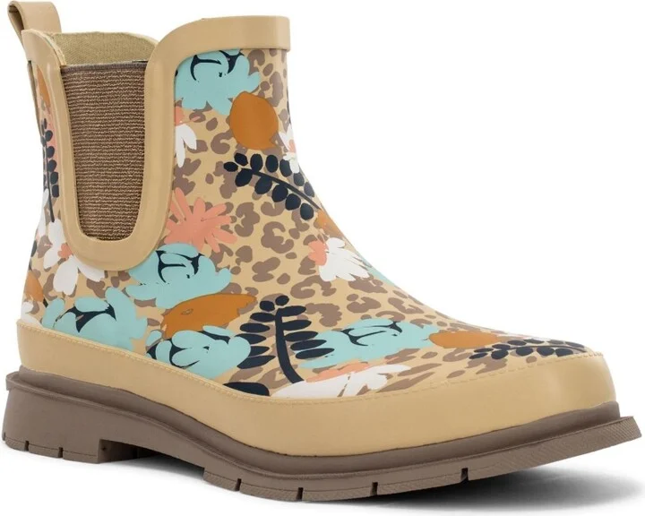 Leopard Floral Chelsea Rain Boot - Image 3