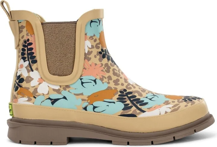 Leopard Floral Chelsea Rain Boot