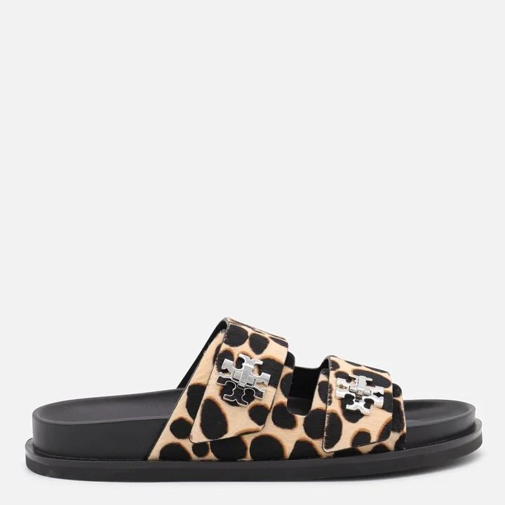 Leopard Leather Flats