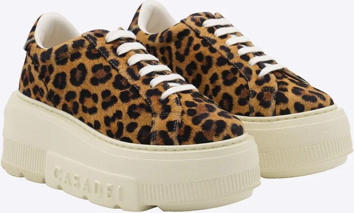 Leopard Leather Nexus Platform Sneakers - Image 2
