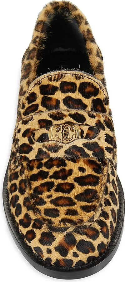Leopard Leather Penny Loafers - Image 5