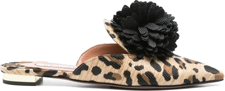 Leopard-Patterned Slippers