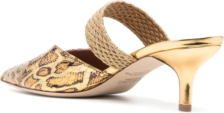 Leopard-Print 60mm Leather Mules - Image 3
