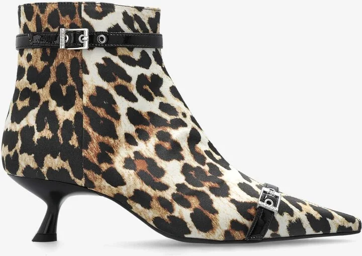 Leopard Print Ankle Boots