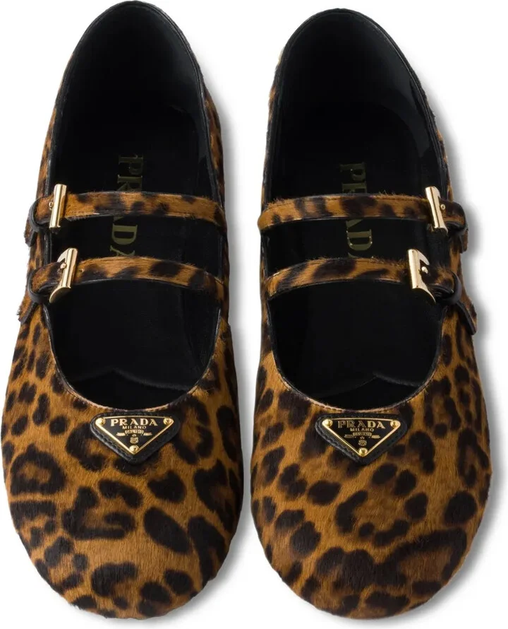 Leopard-Print Ballerina Flats - Image 4