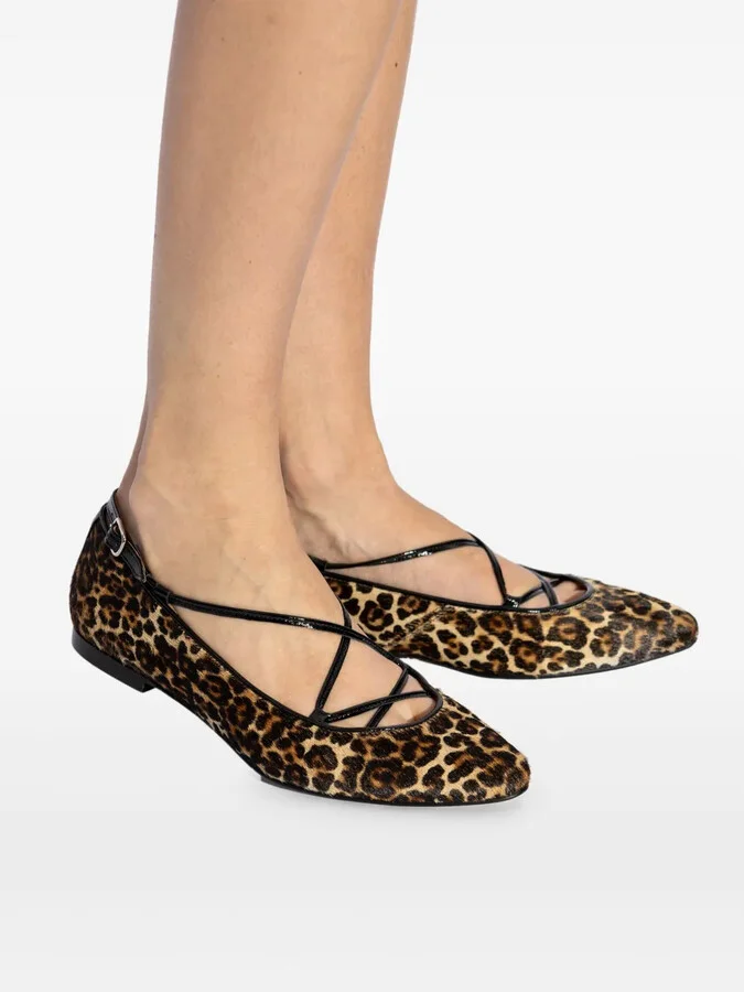 Leopard-Print Ballerina Shoes - Image 5