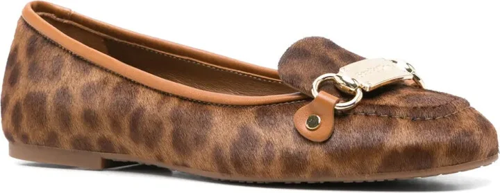 Leopard-Print Ballerina Shoes - Image 2