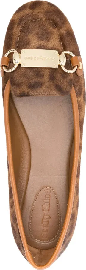 Leopard-Print Ballerina Shoes - Image 4