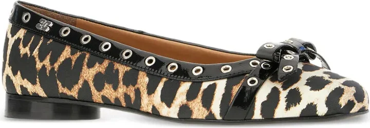 Leopard-Print Ballerina Shoes - Image 2