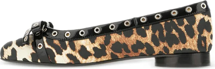 Leopard-Print Ballerina Shoes - Image 3
