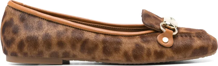 Leopard-Print Ballerina Shoes