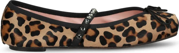 Leopard-Print Ballerina Shoes