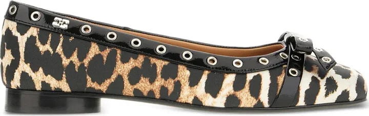 Leopard-Print Ballerina Shoes