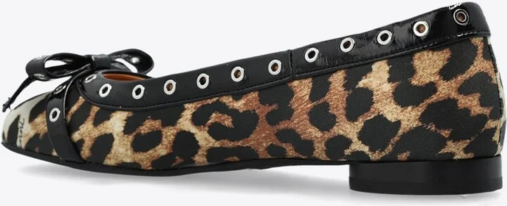 Leopard-Print Ballet Flats - Image 2