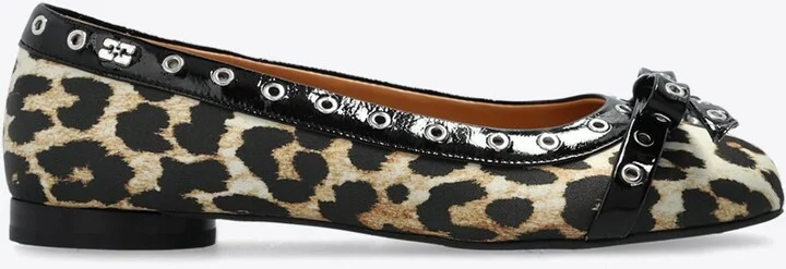 Leopard-Print Ballet Flats