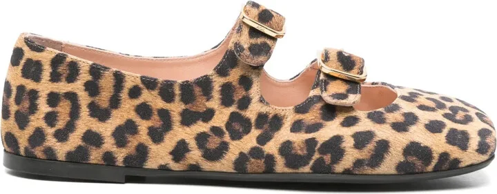 Leopard-Print Ballet Flats