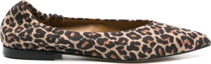 Leopard-Print Ballet Flats