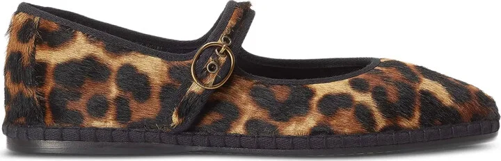 Leopard-Print Ballet Flats