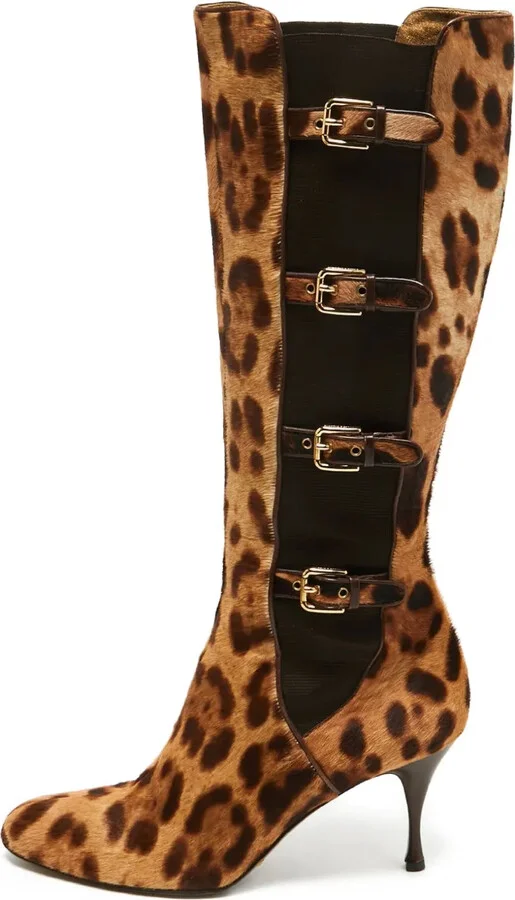 Leopard-Print Boots