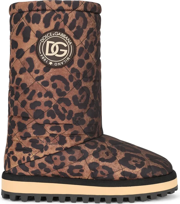 Leopard-Print Boots