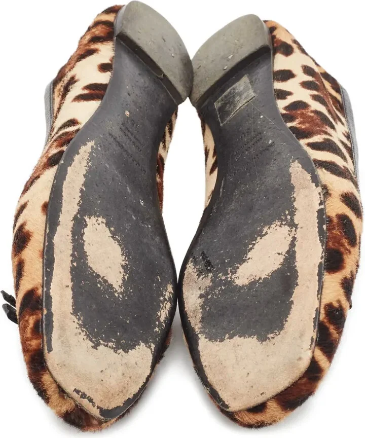 Leopard-Print Bow-Detail Ballet Flats - Image 4