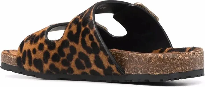 Leopard-Print Buckle Sandals - Image 3