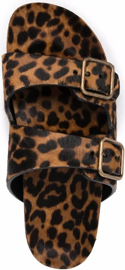 Leopard-Print Buckle Sandals - Image 4