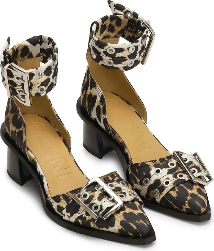 Leopard-Print Buckled Pumps - Image 2
