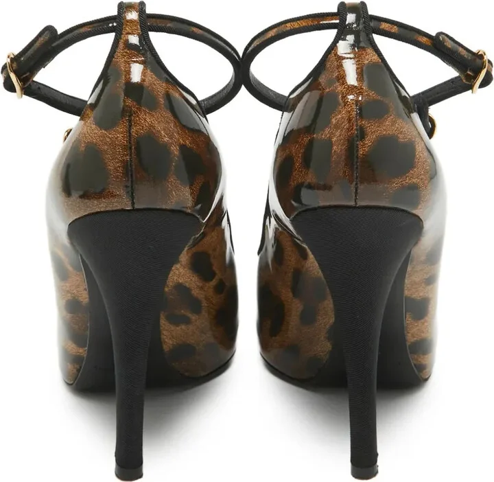 Leopard-Print Buckled Pumps - Image 4