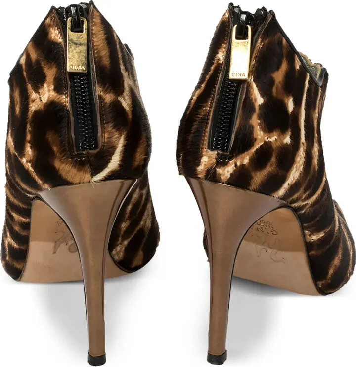 Leopard-Print Crystal Sandals - Image 4