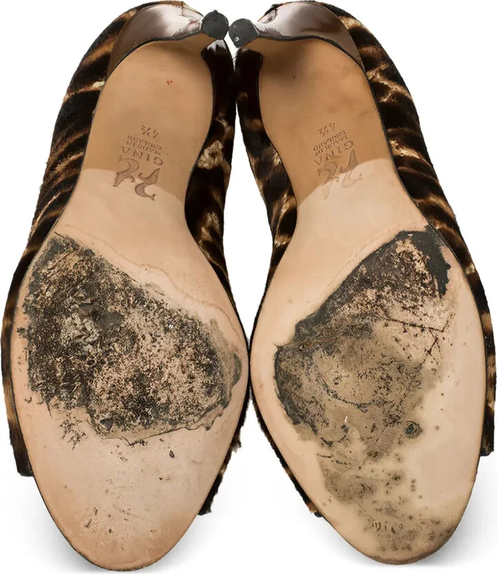 Leopard-Print Crystal Sandals - Image 5