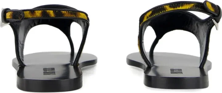 Leopard-Print Flat Sandals - Image 4