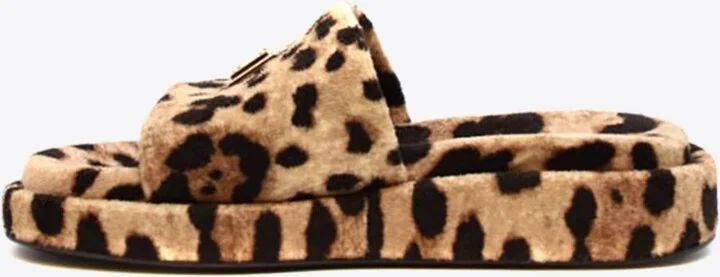 Leopard Print Flat Slides - Image 2