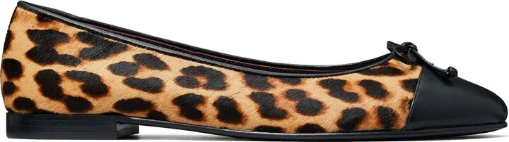 Leopard Print Genuine Calf Hair Ballet Flat - Image 2