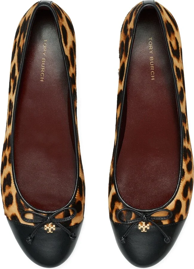 Leopard Print Genuine Calf Hair Ballet Flat - Image 3