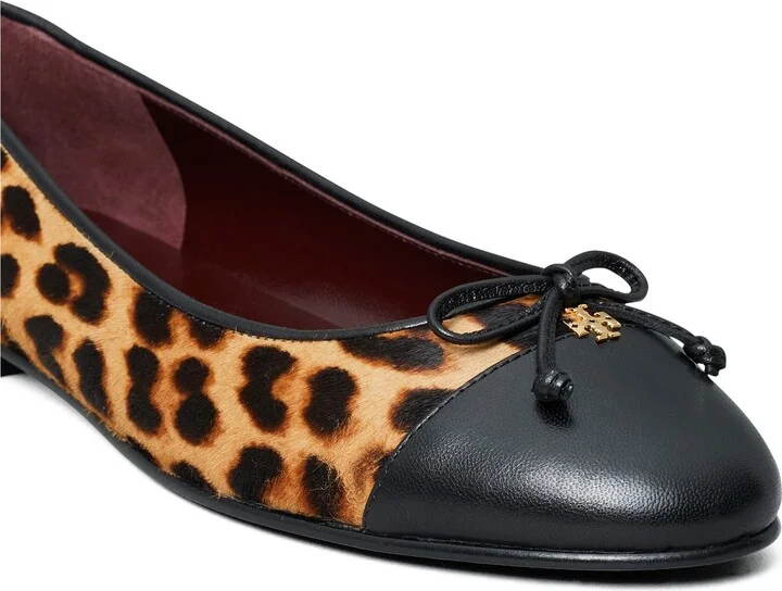 Leopard Print Genuine Calf Hair Ballet Flat - Image 4