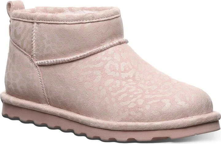 Leopard Print Genuine Shearling Lined Bootie