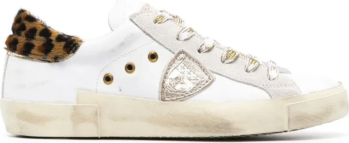 Leopard-Print Heel-Counter Sneakers