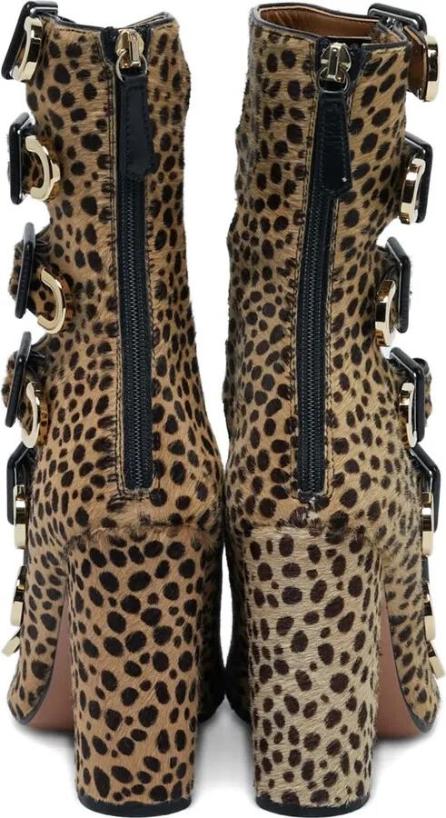 Leopard-Print Heeled Sandals - Image 2