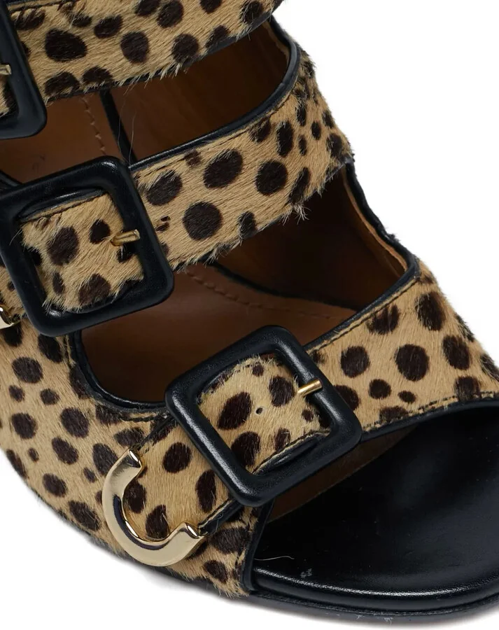 Leopard-Print Heeled Sandals - Image 5