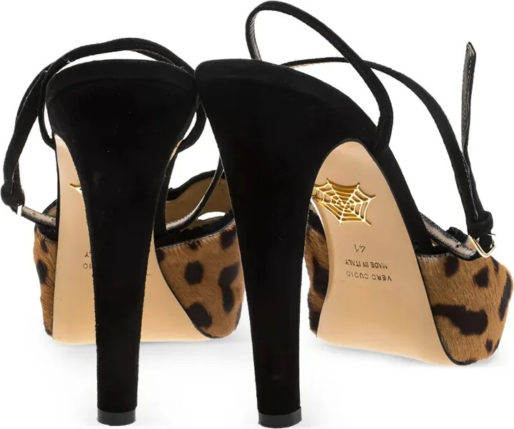 Leopard-Print Heeled Sandals - Image 4
