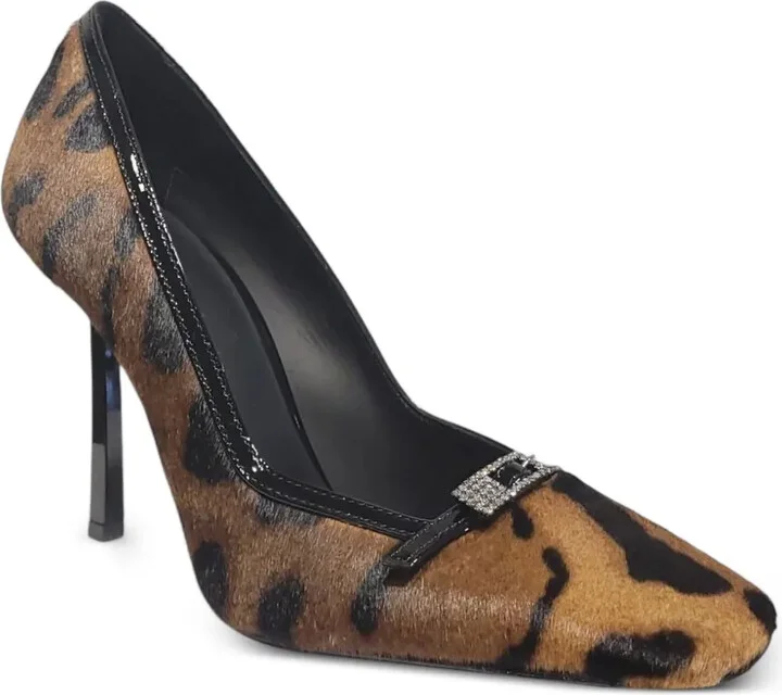 Leopard-Print Jewel-Embellished Pumps - Image 2