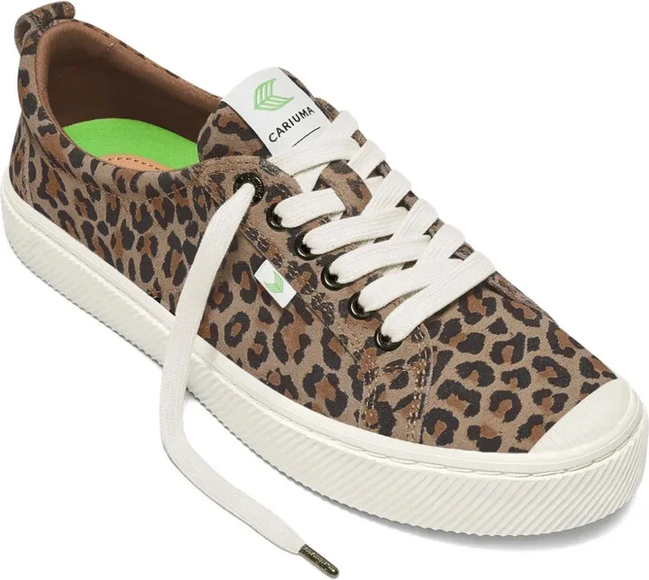 Leopard-Print Lace-Top Sneakers - Image 5