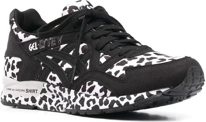 Leopard-Print Lace-Up Sneakers - Image 2