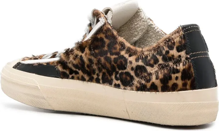 Leopard-Print Lace-Up Sneakers - Image 3
