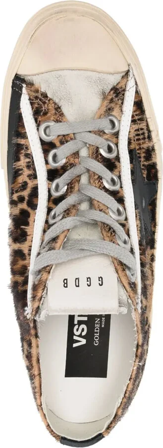 Leopard-Print Lace-Up Sneakers - Image 4