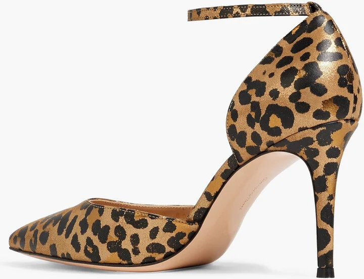 Leopard-print lamé pumps - Image 3