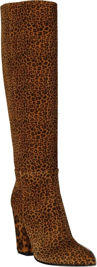 Leopard-print Leather Boots - Image 2