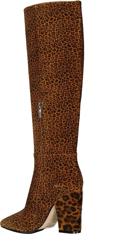 Leopard-print Leather Boots - Image 3