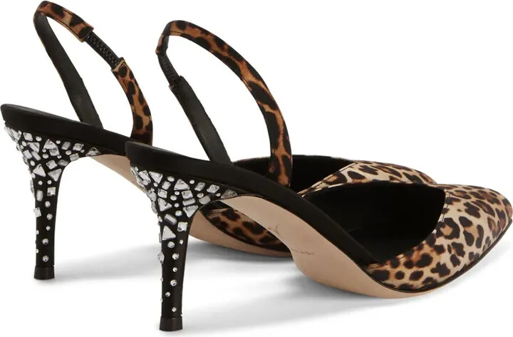 Leopard-Print Leather Pumps - Image 3